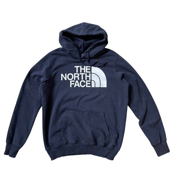 The North Face Half Dome Hoodie | Navy Blue, Fleece-Lined, Pullover, Medium - Picture 1 of 8